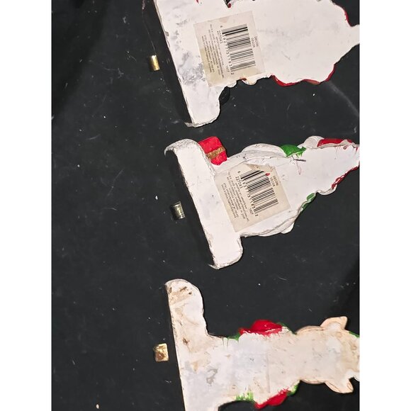 Set Of 3 Vintage Decon Decor Christmas Stocking Holders - Picture 5 of 6